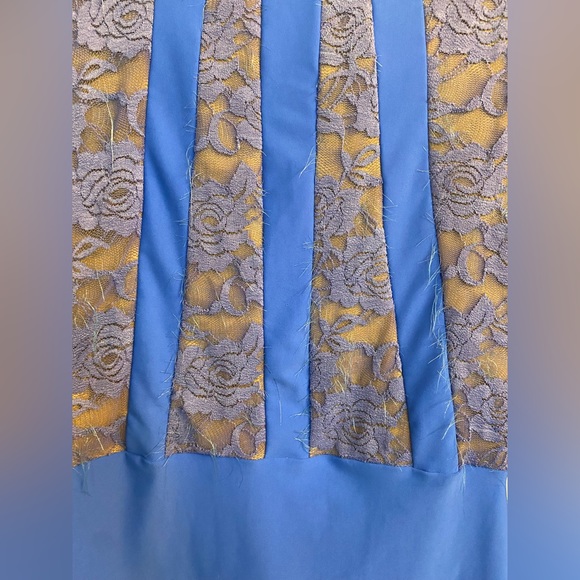 Blue floral jazz costume - Picture 4 of 6